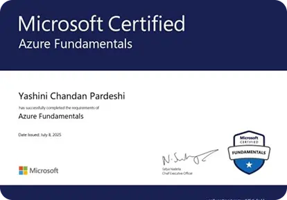 Microsoft Certificate