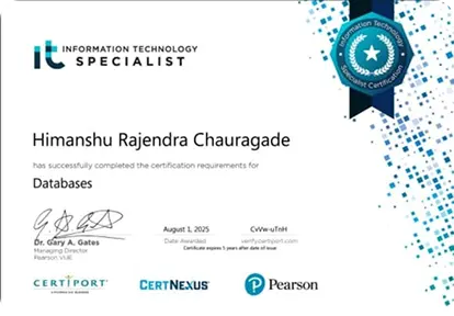 Pearson Certificate